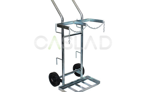 Double Gas Bottle Trolley