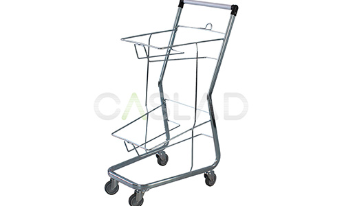 2-Tier Hand Basket Trolley